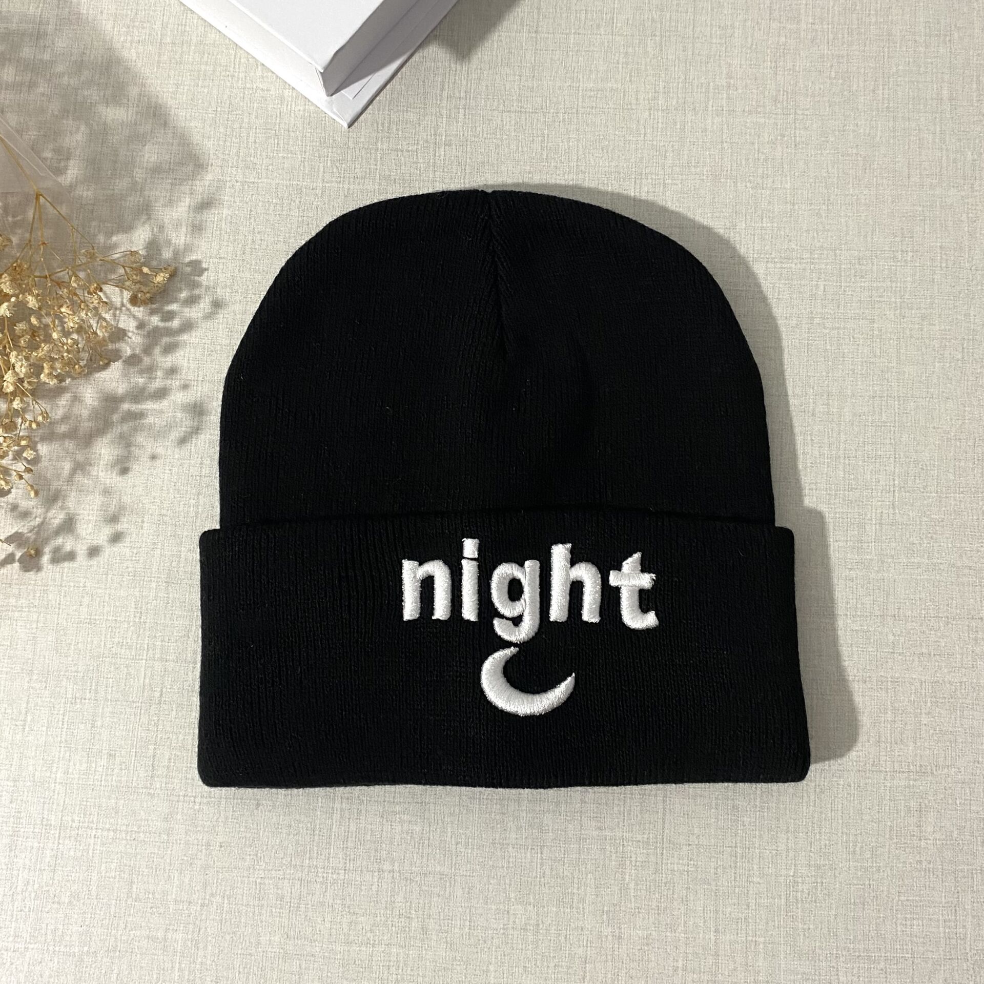 Night Baskılı Bere