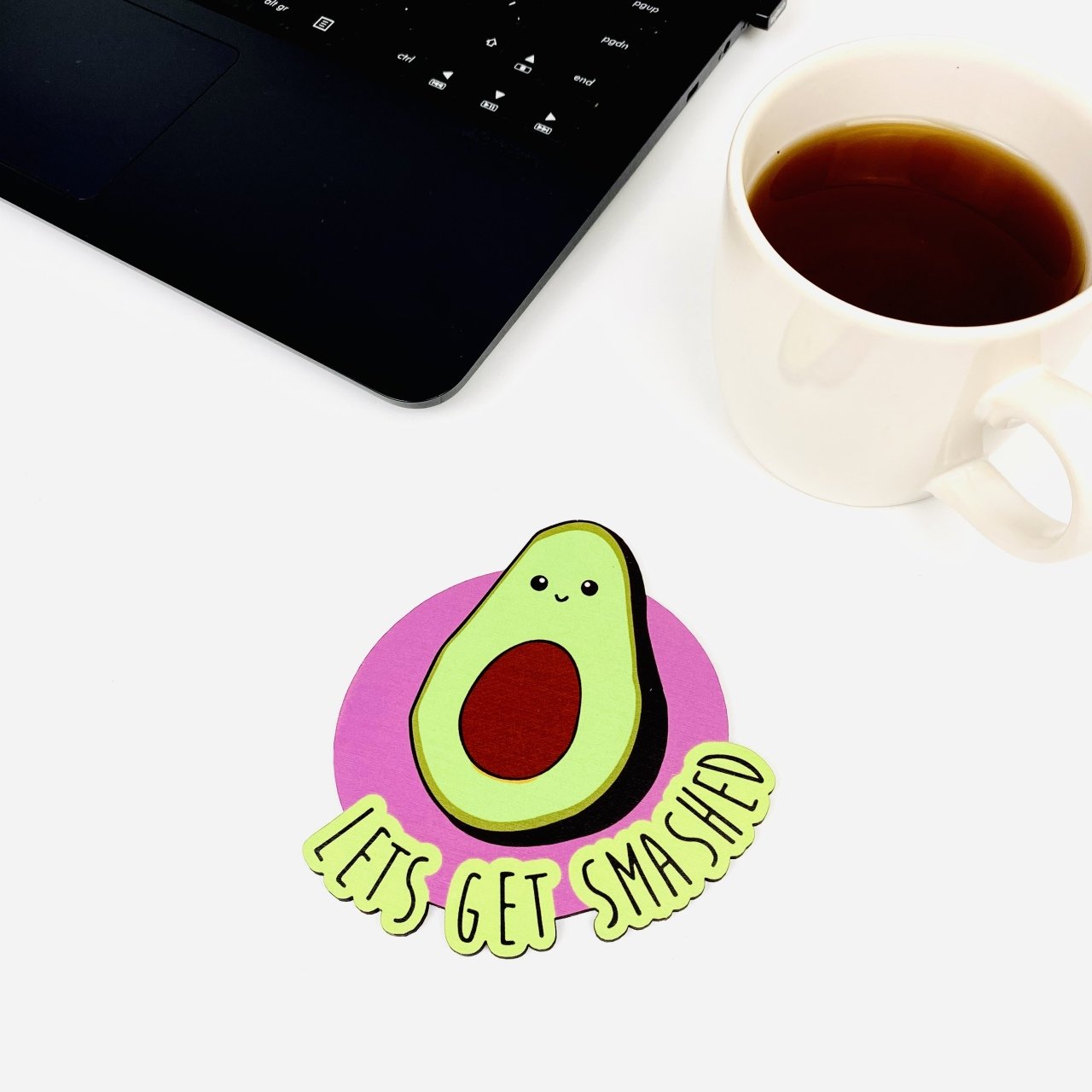 Avokado Ahşap Bardak Altlığı