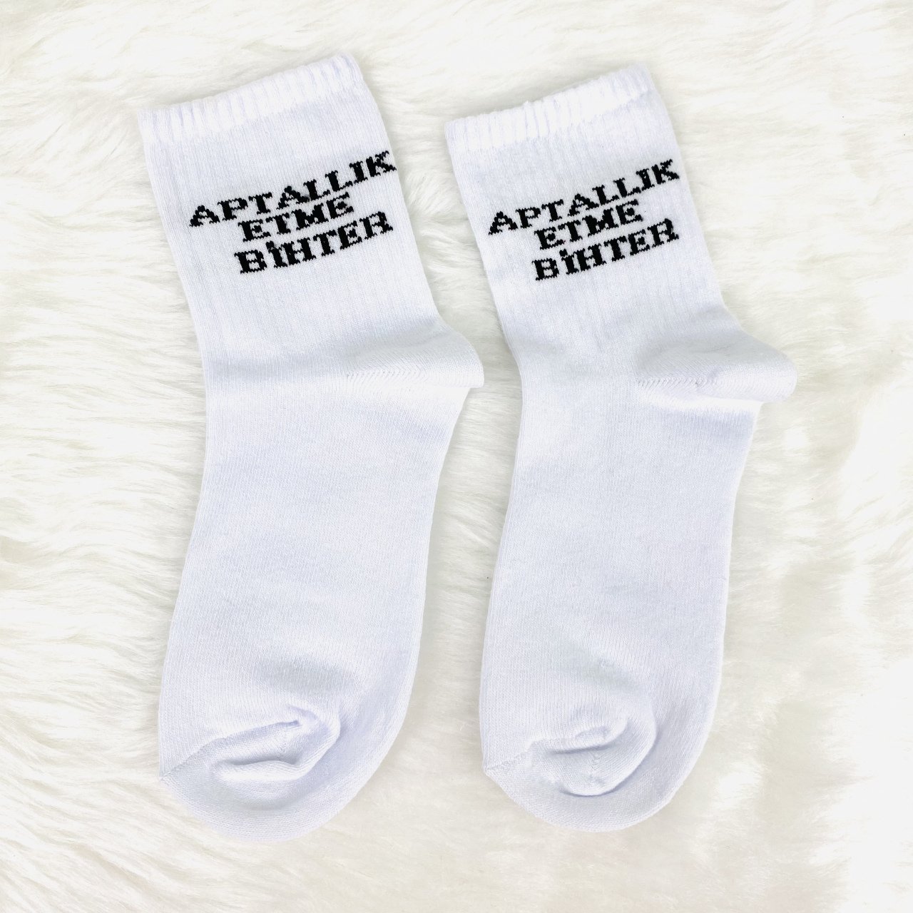 Aptallık Etme Bihter Baskılı Çorap