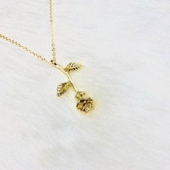 Gül Kolye Gold