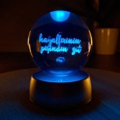 Hayallerinin Peşinden Git Işıklı Cam Küre