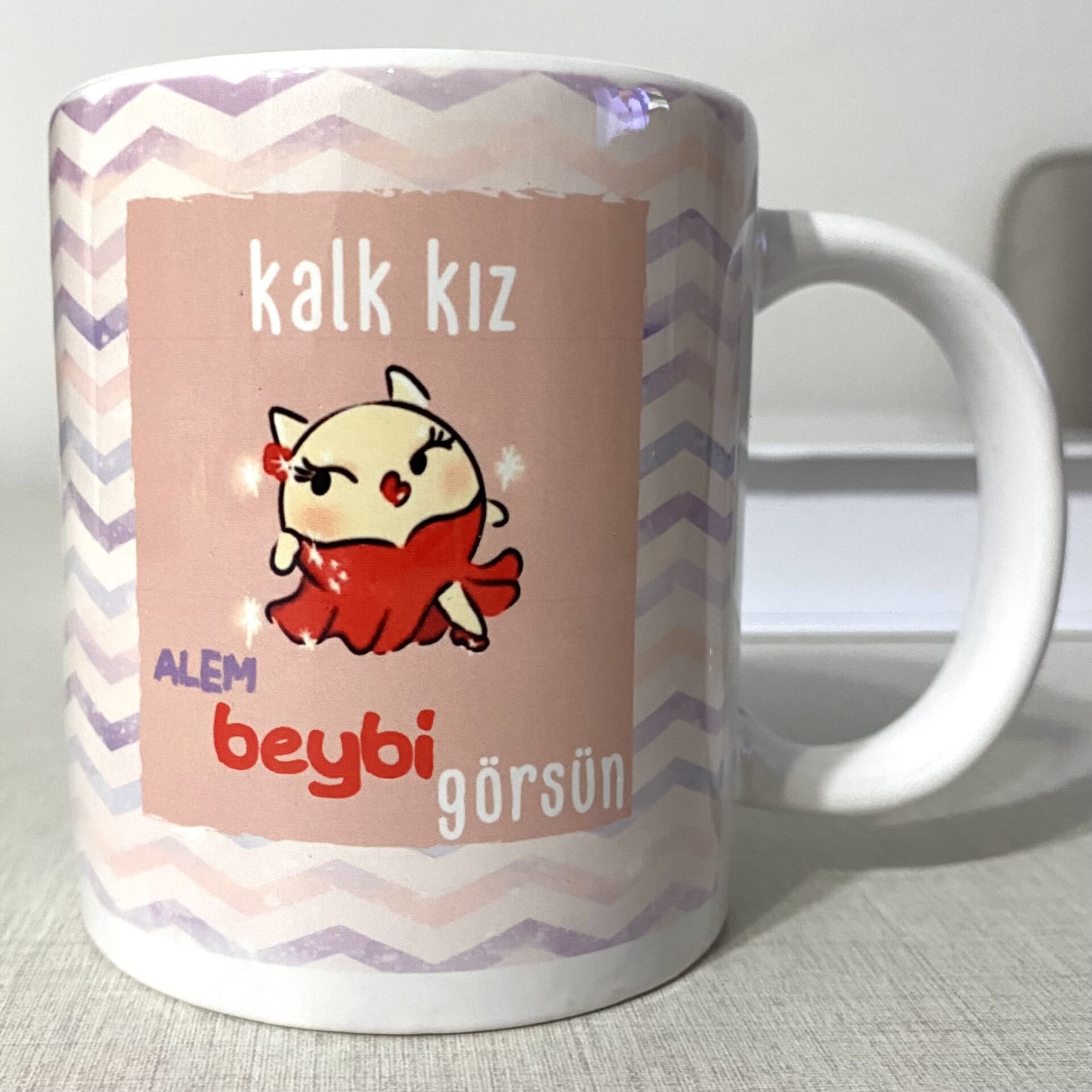 Kalk Kız Alem Beybi Görsün Baskılı Kupa
