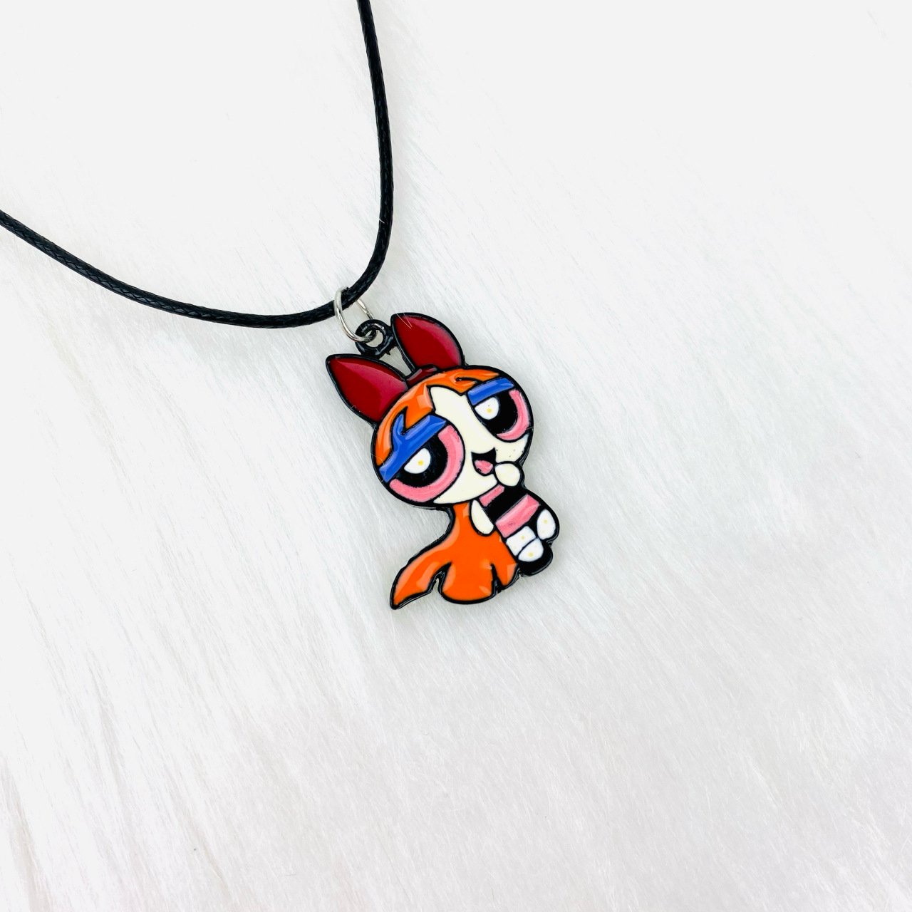 Powerpuff Girls Kolye Turuncu Metal