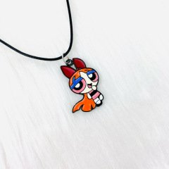 Powerpuff Girls Kolye Turuncu Metal