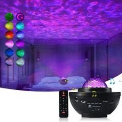 Starry Projektör Hoparlör Gece Lambası