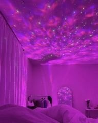 Starry Projektör Hoparlör Gece Lambası