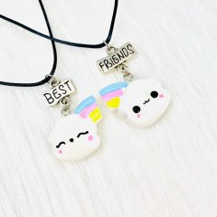 Bulut Gökkuşağı BFF Kolye