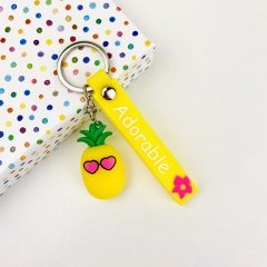 Ananas Silikon Anahtarlık
