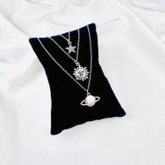 Yıldız Güneş Satürn Set Kolye
