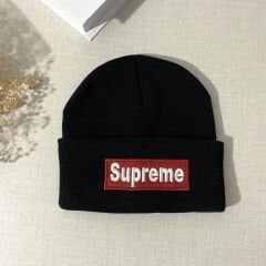 Supreme Baskılı Bere Siyah