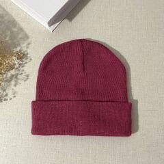 Düz Bere Koyu Pembe