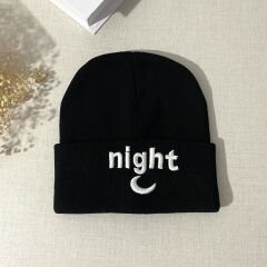 Night Baskılı Bere