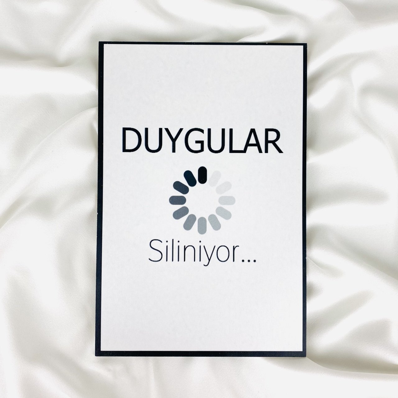 Duygular Siliniyor Ahşap Tablo