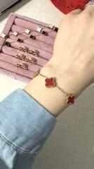 Yonca Model Van Cleef Çelik Bileklik