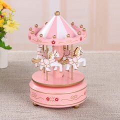 Atlı Karınca Müzik Kutusu Pembe