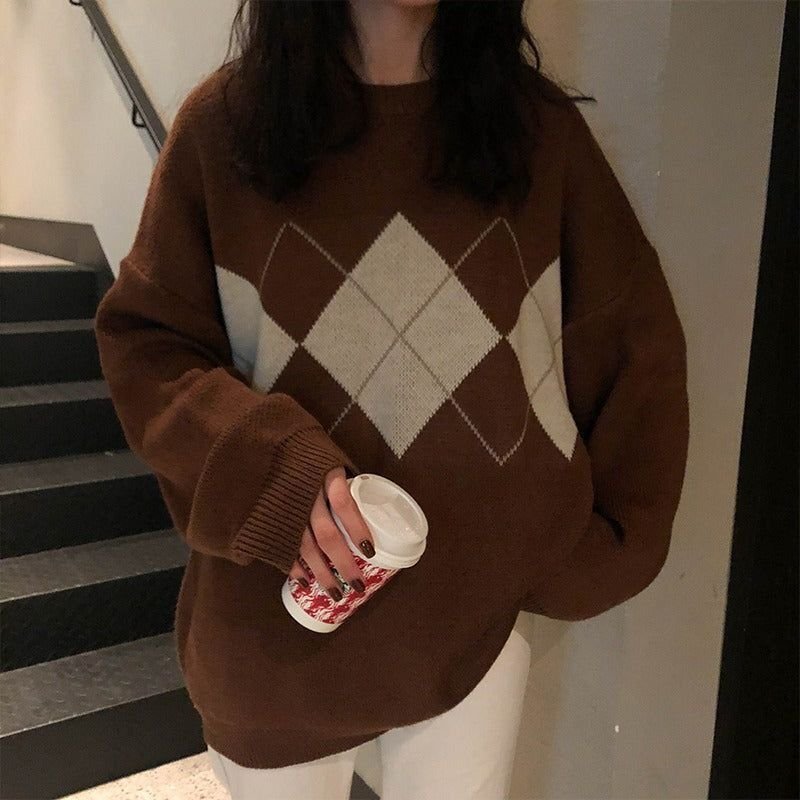 Okose Oversize Kazak Kahverengi