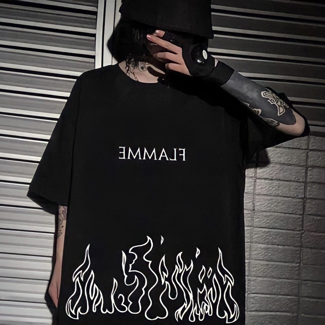 Flamme Oversize Unisex Tişört