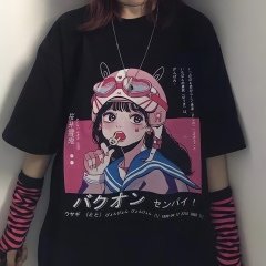 Anime Lolipop Girl Oversize Unisex Tişört