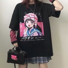 Anime Lolipop Girl Oversize Unisex Tişört
