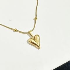 Minimal Kalp Kolye Gold