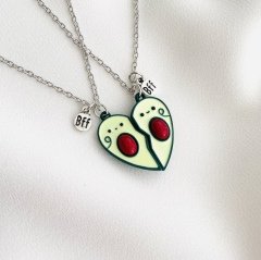 Avokado Mıknatıslı BFF-Çift Kolyesi