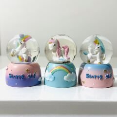 Unicorn Mini Işıklı Kar Küresi