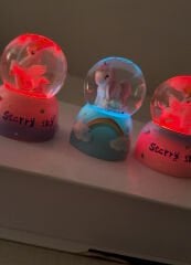 Unicorn Mini Işıklı Kar Küresi