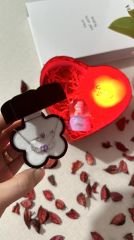 Kalpli Hediye Kutusu Kalp Led Işıklı