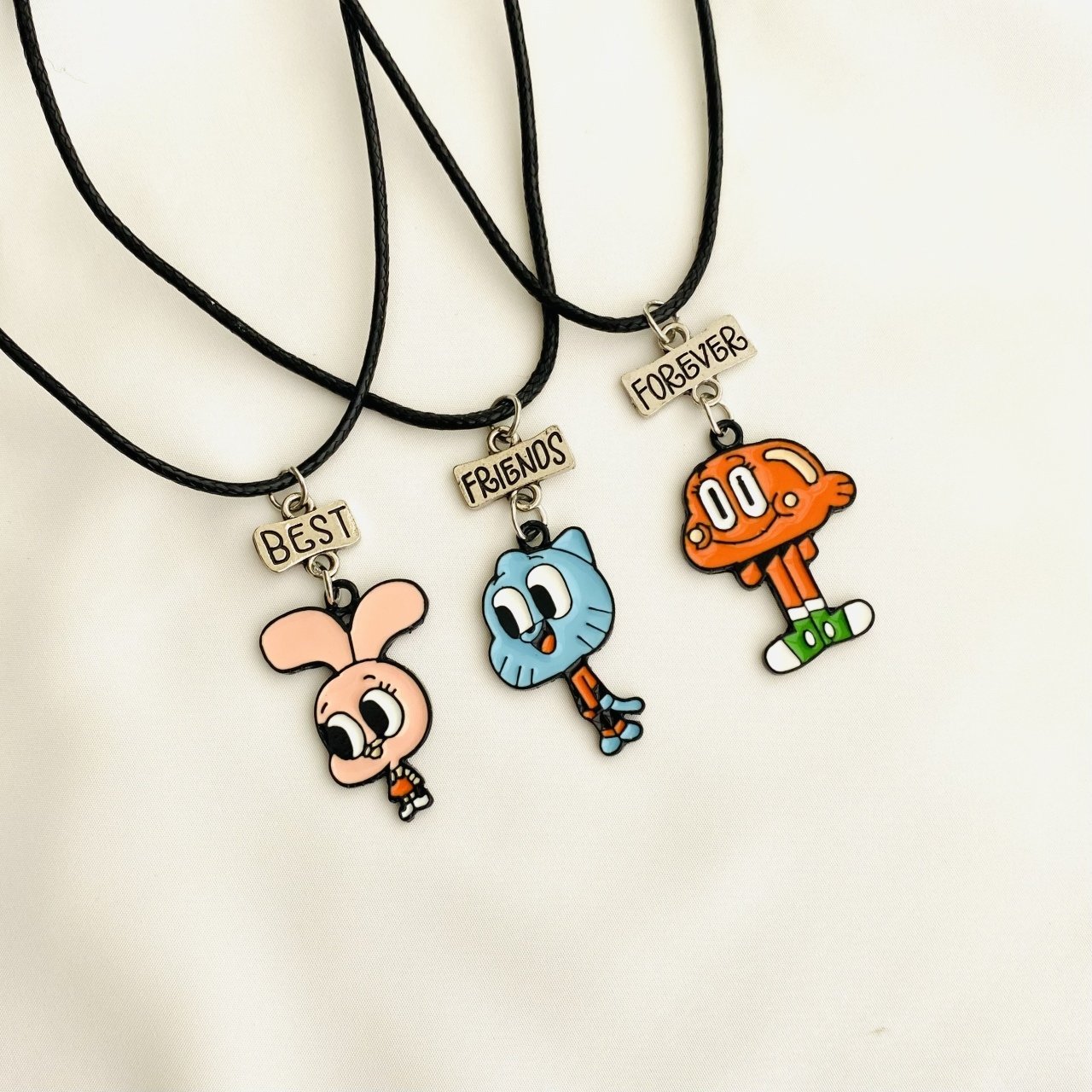 Gumball Darwin Anais 3’lü BFF Kolye