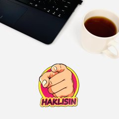 Haklısın Ahşap Bardak Altlığı