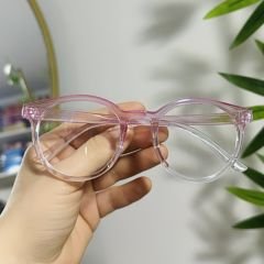 Pembe Şeffaf İmaj Gözlüğü