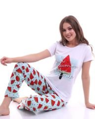 Karpuz Desenli Pijama Takımı