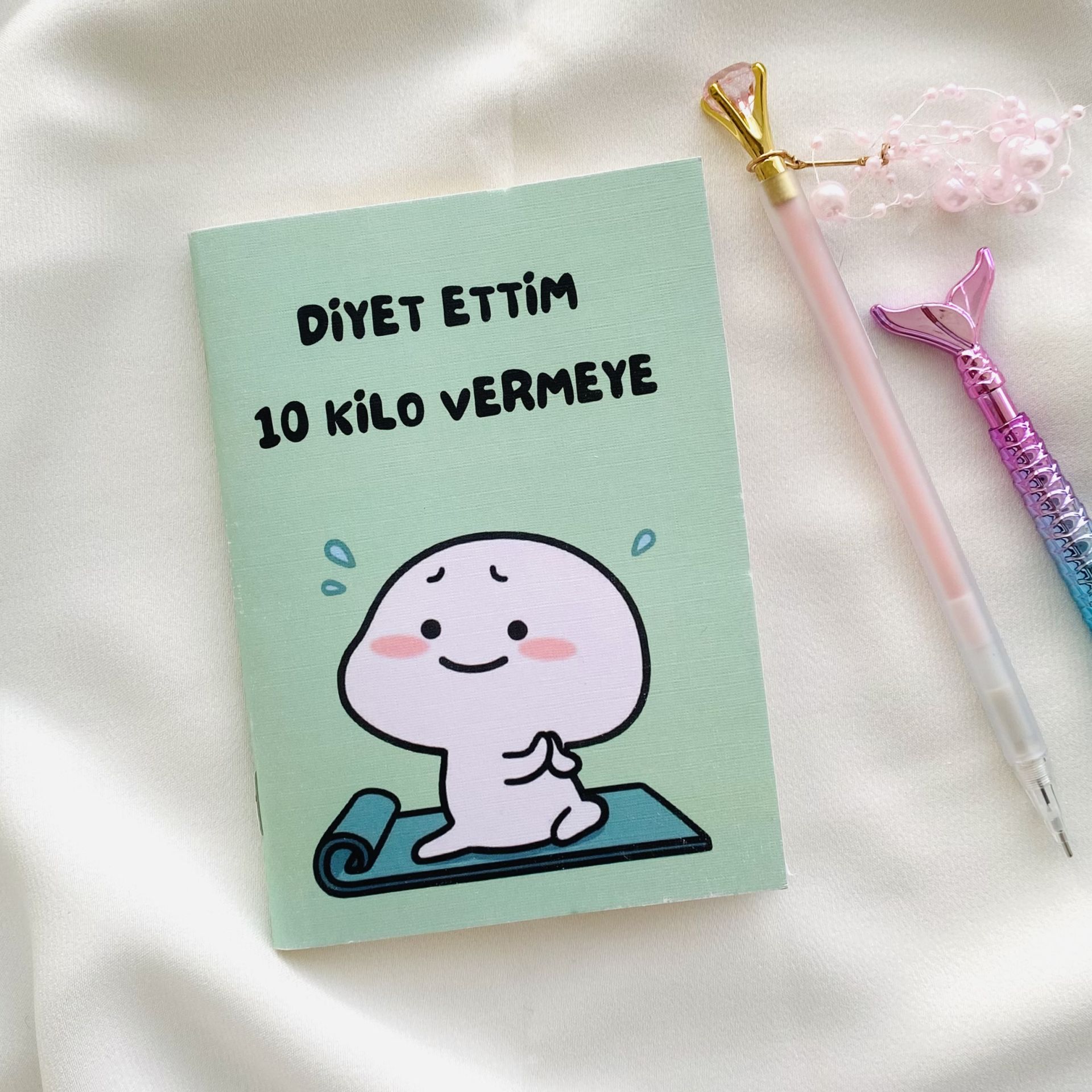 Diyet Ettim Kilo Vermeye Baskılı Defter