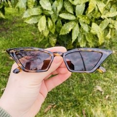 Güneş Gözlüğü Cat Eye Leopar Desen