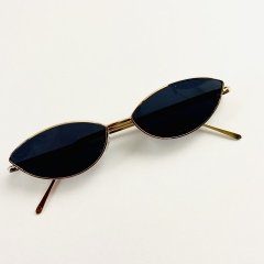 Güneş Gözlüğü Metal Cat Eye Siyah