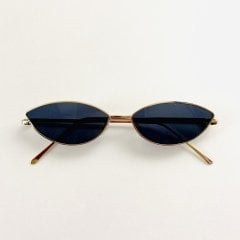 Güneş Gözlüğü Metal Cat Eye Siyah