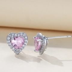 Pandora Kalp Küpe Gümüş Pembe