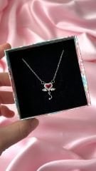 Devil Heart Kırmızı Kolye