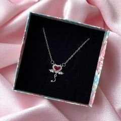 Devil Heart Kırmızı Kolye