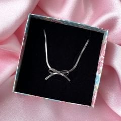 İtalyan Zincirli Fiyonk Choker Kolye