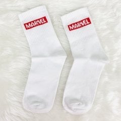 Marvel Baskılı Çorap Beyaz