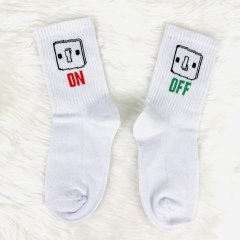 On/Off Baskılı Çorap