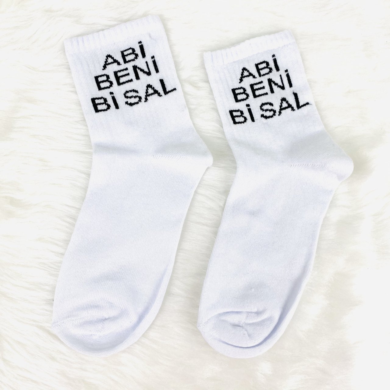 Abi Beni Bi Sal Baskılı Çorap