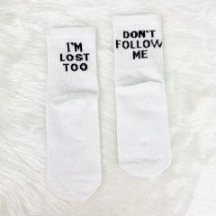 Don’t Follow Me Basklı Çorap