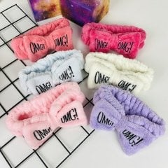 Omg Peluş Bandana Ekru