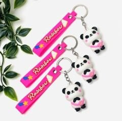 Panda Silikon Anahtarlık