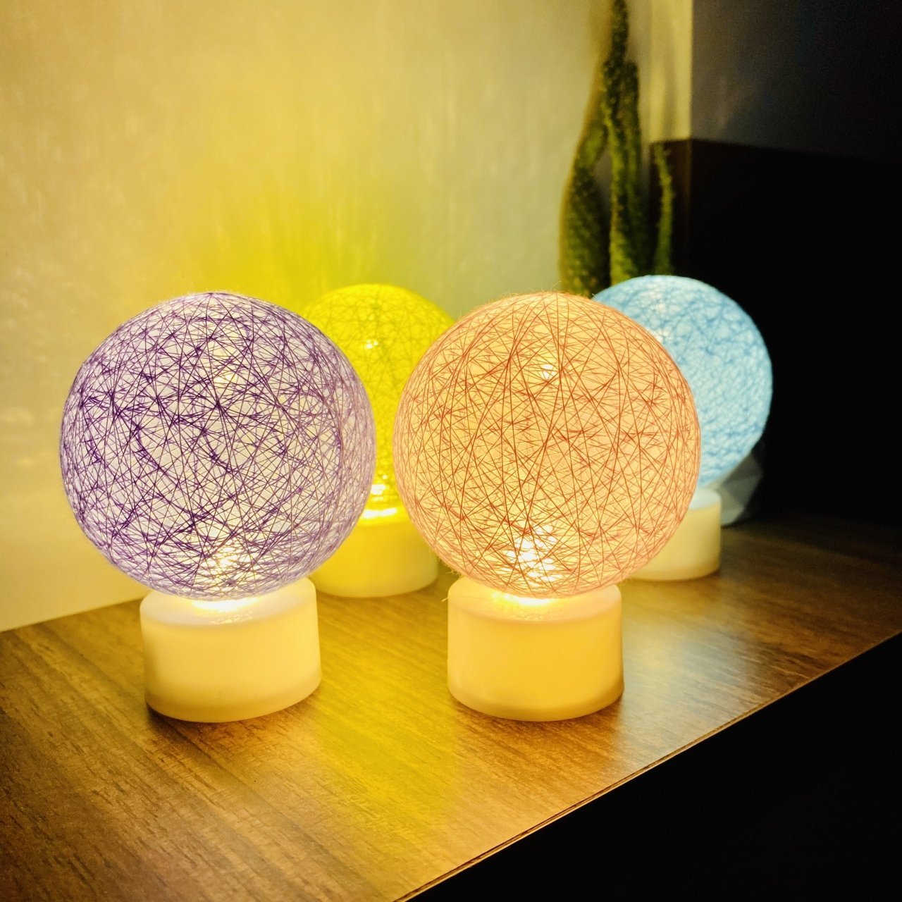 Hasır Top Gece Lambası Mini