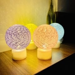 Hasır Top Gece Lambası Mini