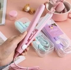 Seyahat Tipi Mini Saç Düzleştirici Pembe