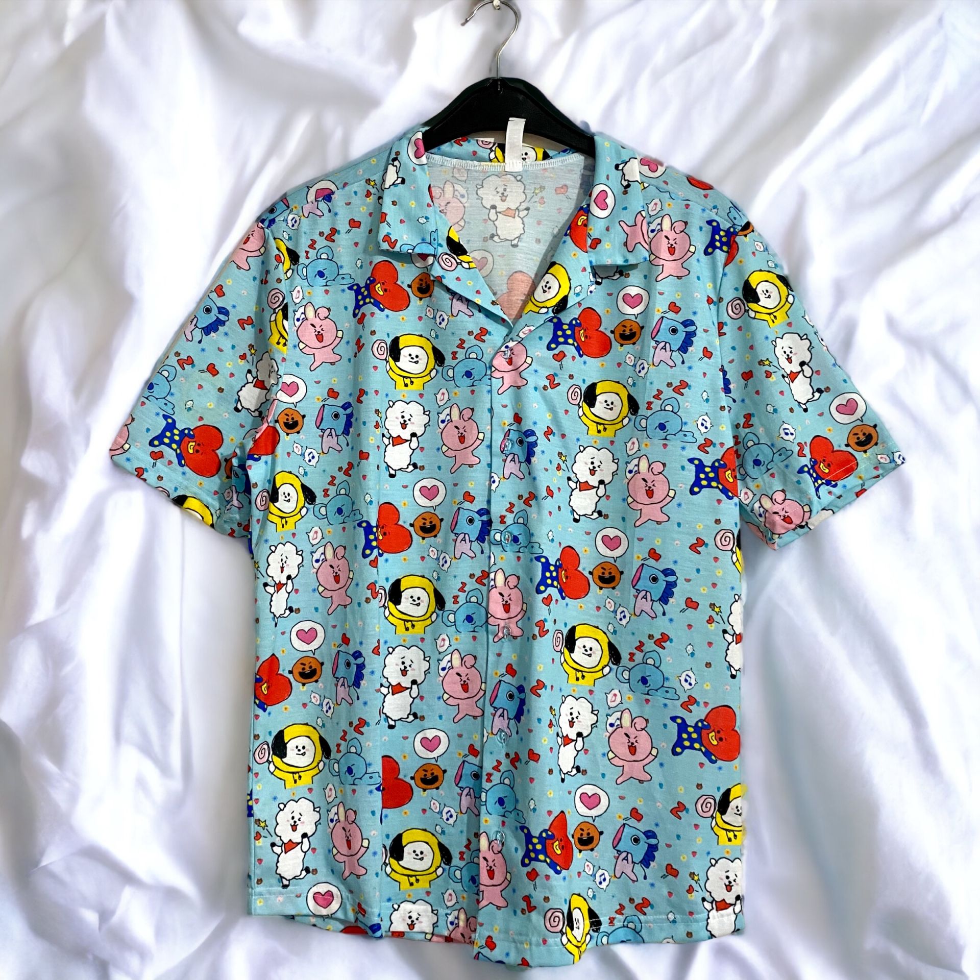 BT21 Baskılı Unisex Gömlek